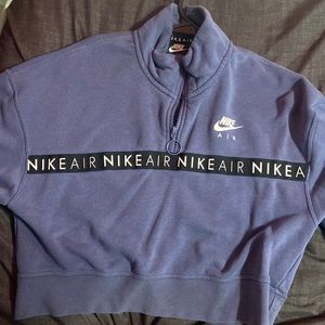 nike air cropped sweatshirt